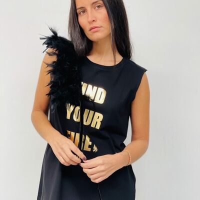 Find Your Fire Feather Neck T-shirt