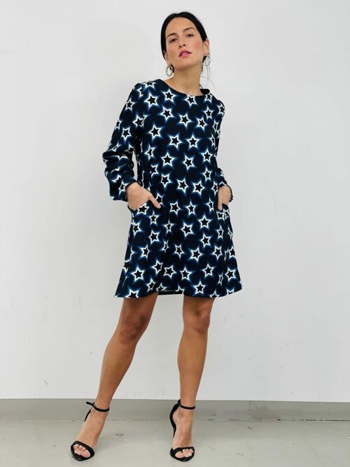 Vestido Alma Star Print