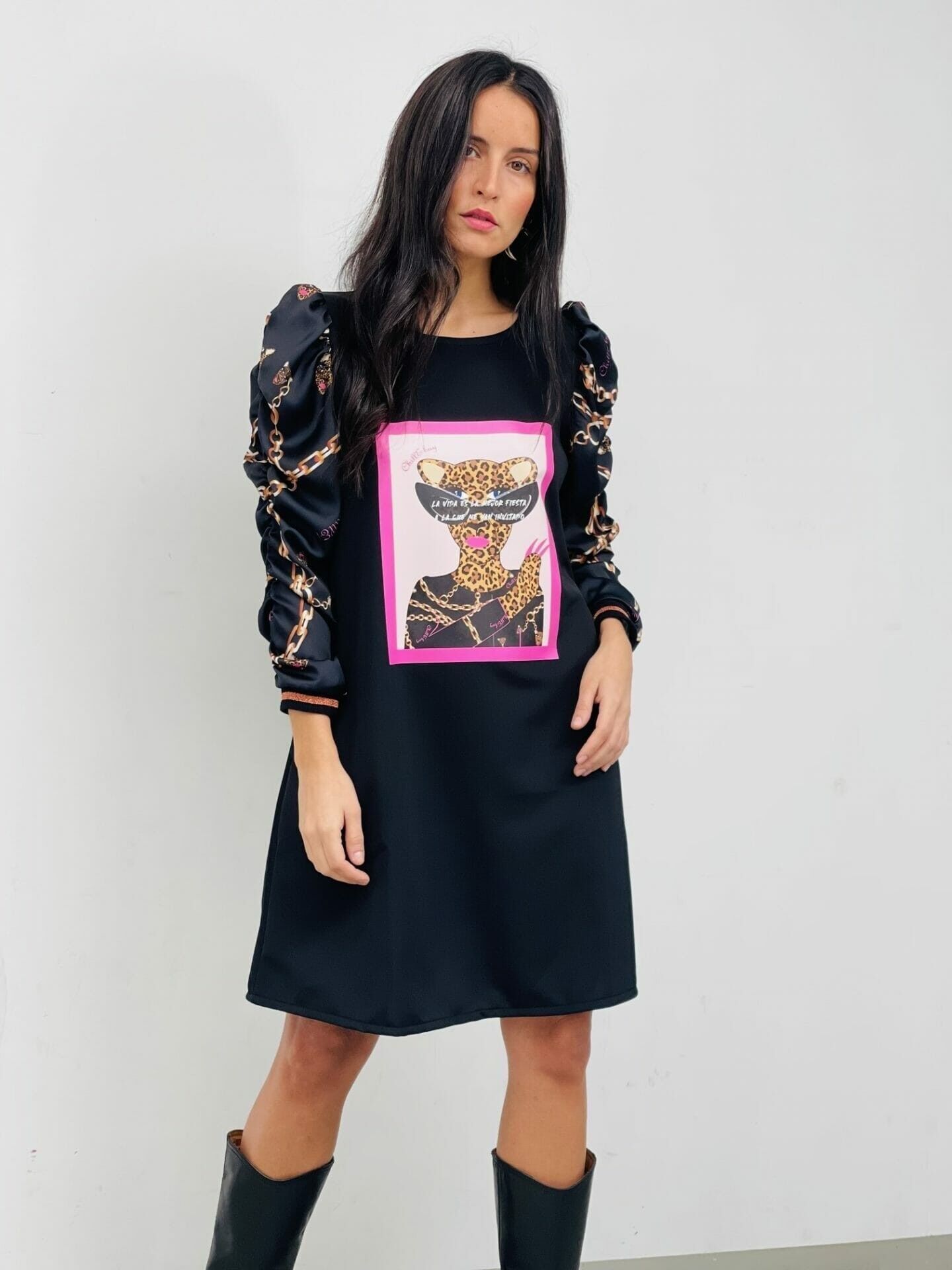 Robe bouffante Gather Lincesa Chain Party