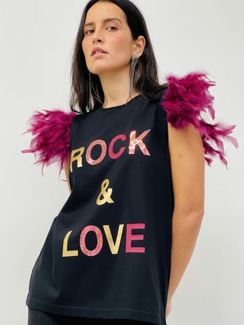 Camiseta Plumas Rock&Love