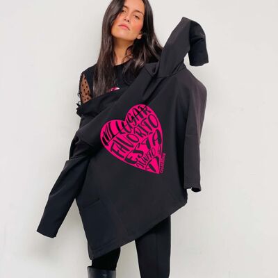 Favorite Heart Lapel Ruffle Blazer