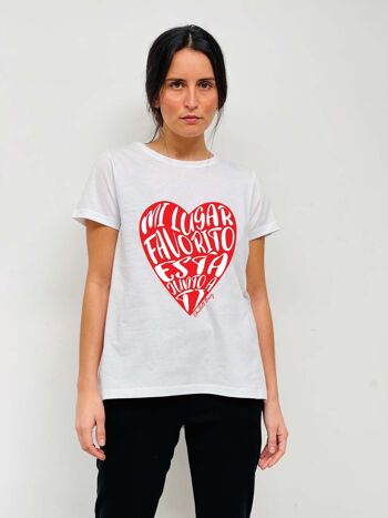 T-shirt basique cœur préféré 7