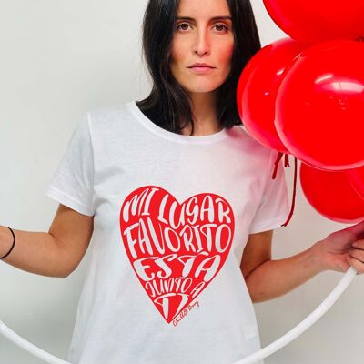 Camiseta Básica Corazón Favorito