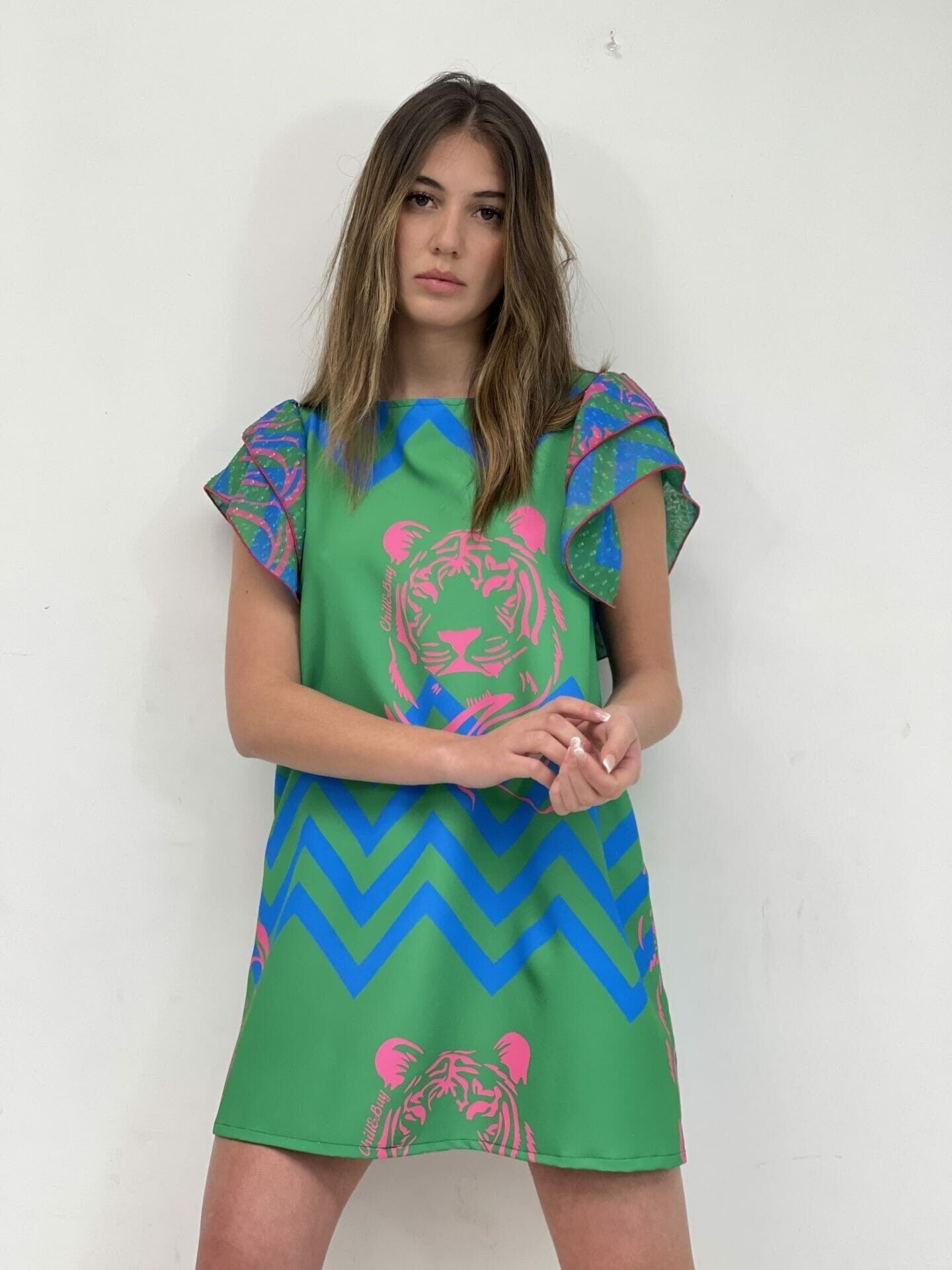 Keira Geo-Tigerkleid