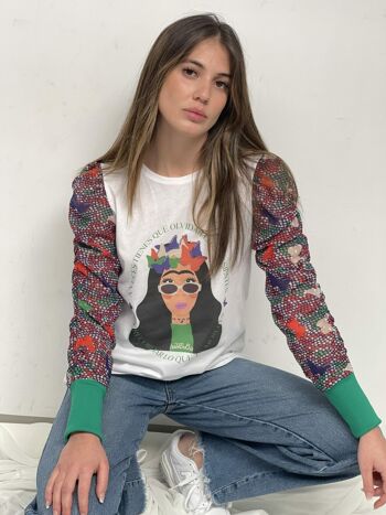 T-shirt Mosaïque Frida Cannelle 2