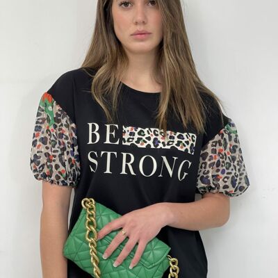 T-shirt Fly Be Strong con stampa Lola
