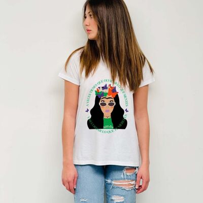 T-shirt basique mosaïque Frida