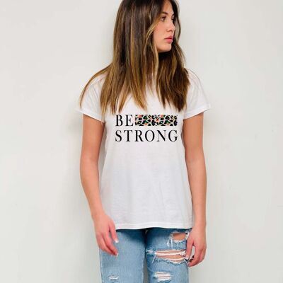 T-shirt basique à imprimé mouche Be Strong