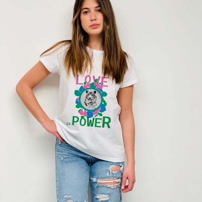 T-shirt di base Love is Power