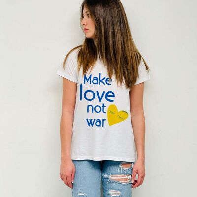 Camiseta Básica Make love, not war
