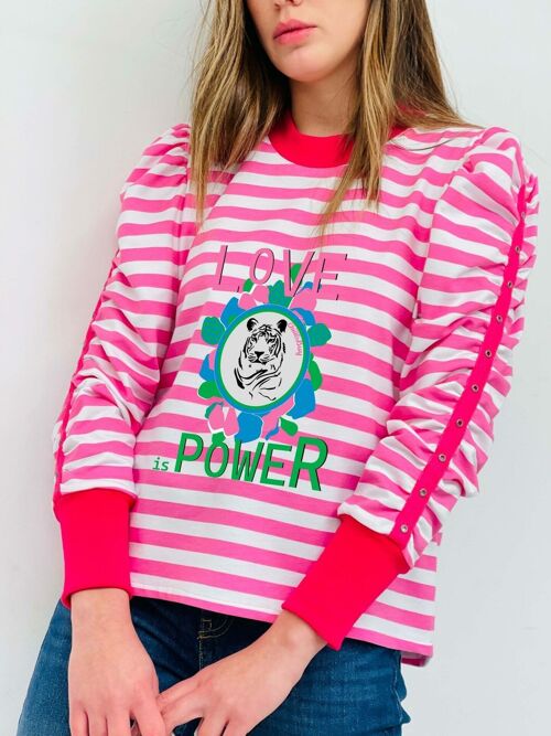 Sudadera Tachas Love is Power