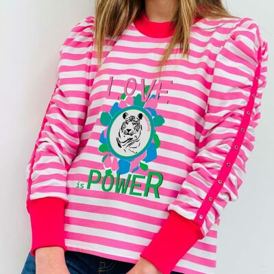 Sudadera Tachas Love is Power