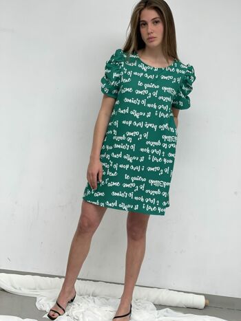 Robe à imprimé de lettres Abril 14