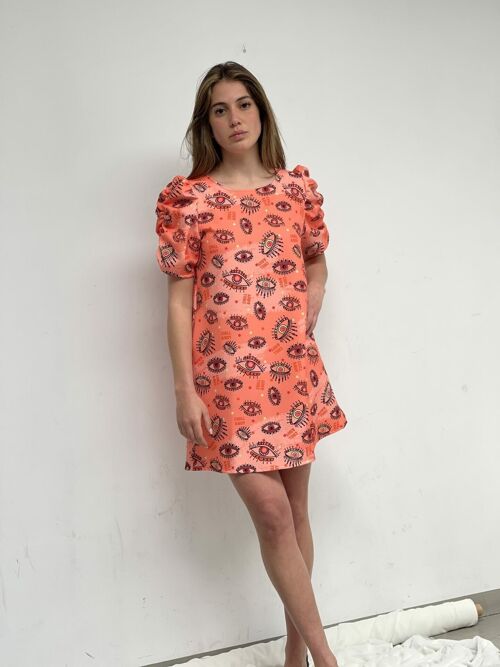 Vestido Abril Eyes Print