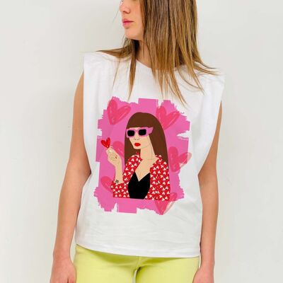 T-shirt Cher Cleo Aquarelle