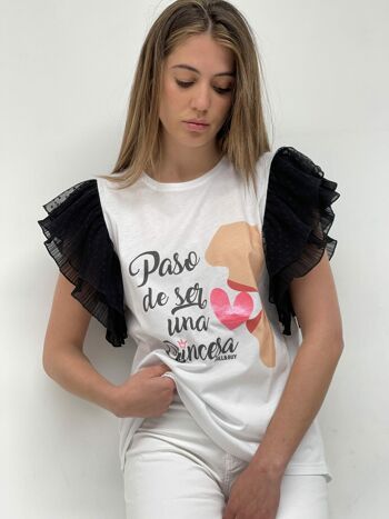 T-shirt blanc en tulle Topo Princess 14