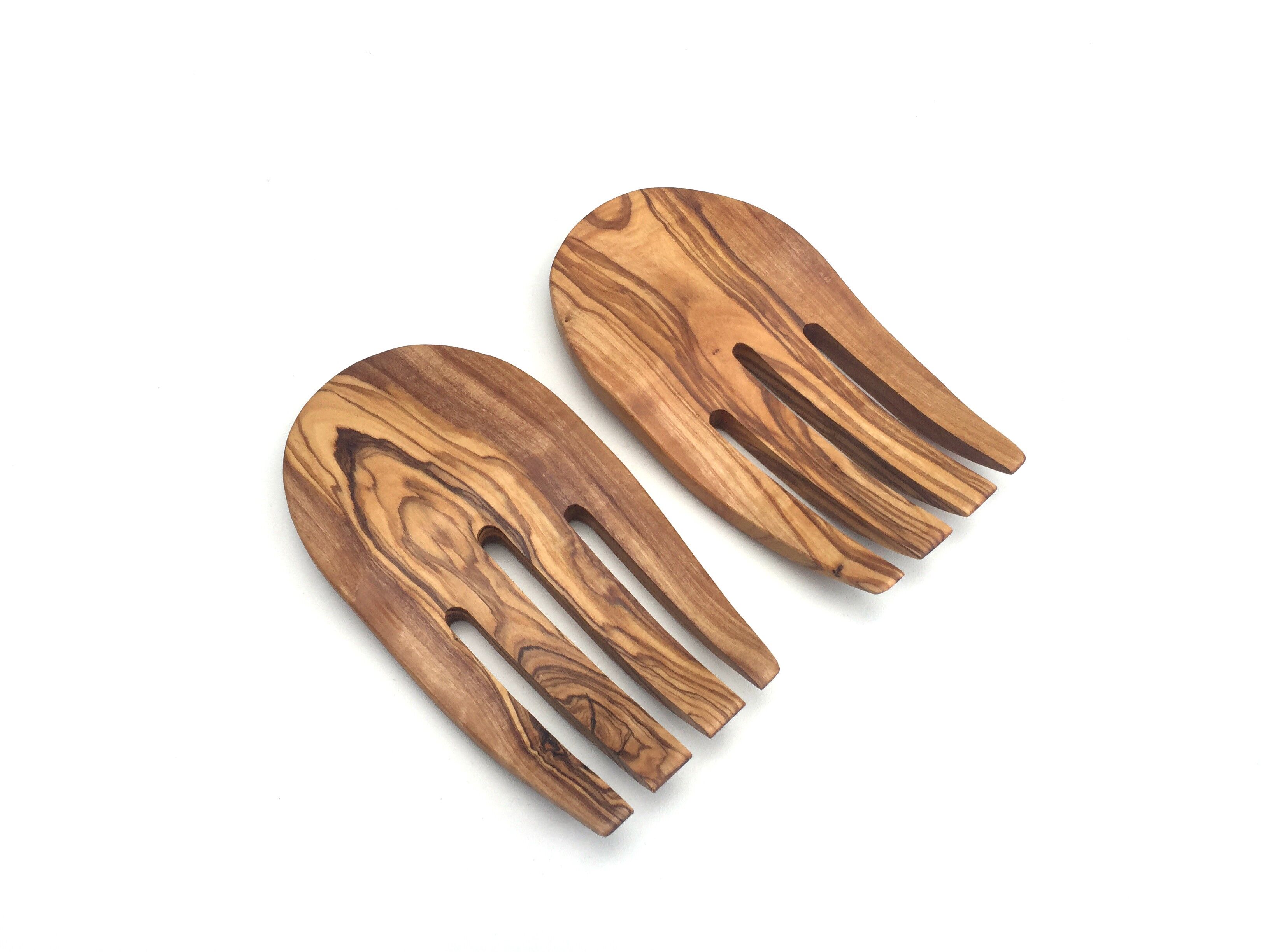 2er Set Salatbesteck Panda 17 cm aus Olivenholz