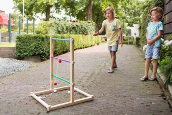 Jeu d'échelle - Jouet en bois - Jeu familial - Jeu pour enfants - Jeu en plein air - BS Toys 3