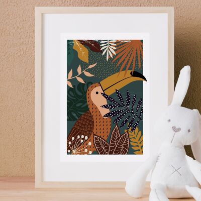 Poster Toucan Pattern
