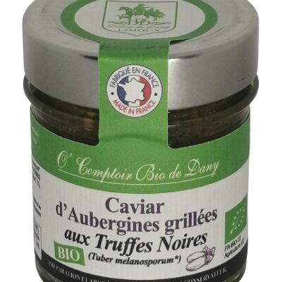 Caviar d'aubergines grillees aux truffes noires