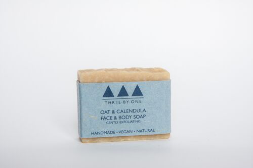 Face & body soap bar - oat & calendula
