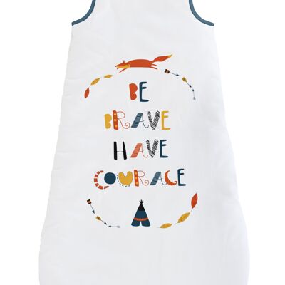Gigoteuse 100% cot be brave have courage multicolor 90