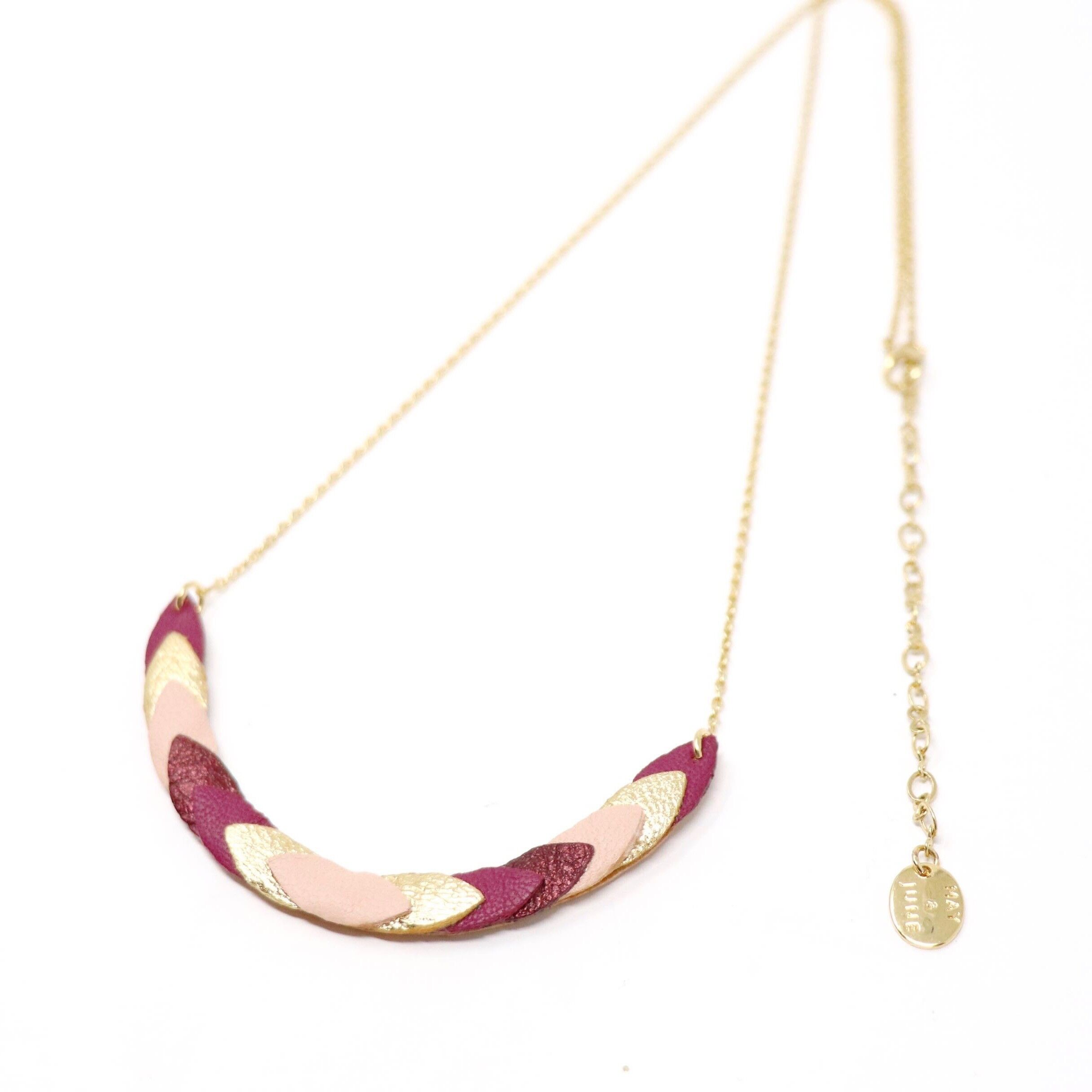 Volta Halskette - Metallic Bordeaux, Pflaume, Terracottoa