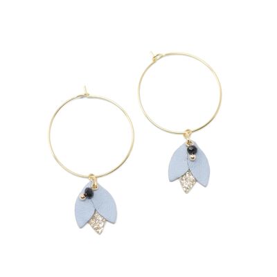 Boucles d'oreilles Koura - Bleu Pastel