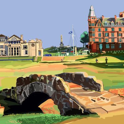 St Andrews Golf Course, Scotland A3 Art Print