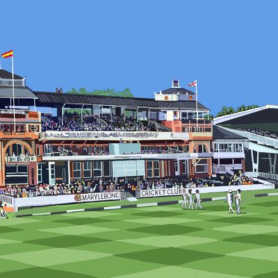 Lord's Cricket Ground, St John's Wood, North West London A3 Art Print