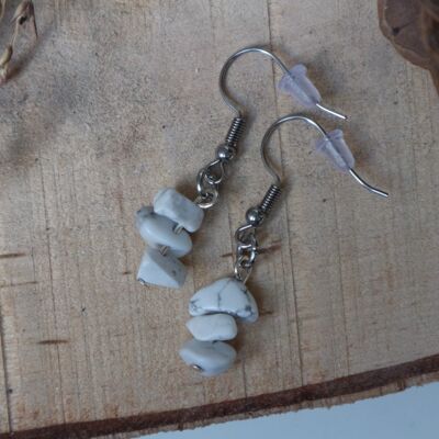 Gemstone earrings - NaturalBlooming - Howlite