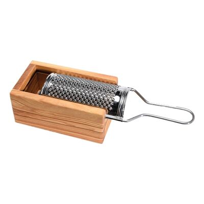 Parmesan box with grater, 15 x 7 x 8.5 cm