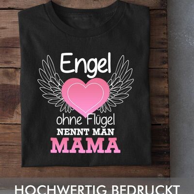 Engel ohne Flügel nennt man Mama - Frontprint - Wald Grün