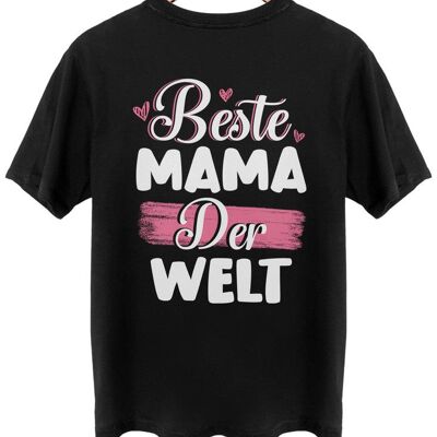 Beste Mama der Welt - Backprint - Tief Schwarz