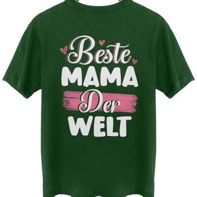 Beste Mama der Welt - Backprint - Wald Grün