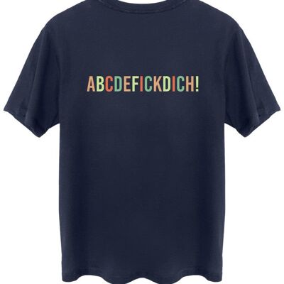 Abcdefickdich! - Color - Backprint - French Navy