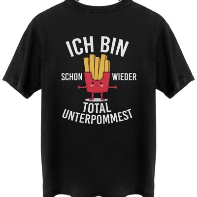 Total unterpommerst - Backprint - Tief Schwarz