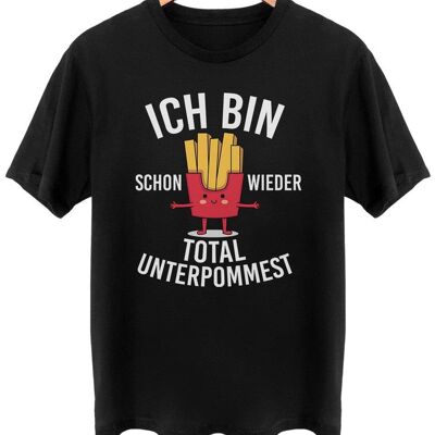 Total unterpommerst - Frontprint - Tief Schwarz