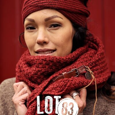 Headband Maud Bordeaux