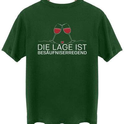 Die Lage ist besäufniserregend - Backprint - Wald Grün