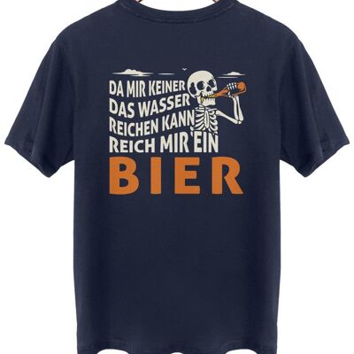 Reich mir ein Bier - Backprint - French Navy