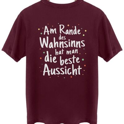 Am Rande des Wahnsinns - Backprint - Burgundy