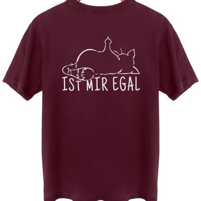 Is mir egal - Backprint - Burgundy