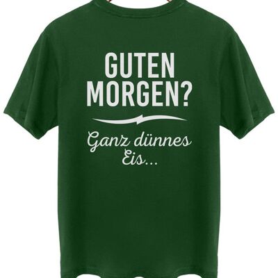 Ganz dünnes Eis… - Backprint - Wald Grün