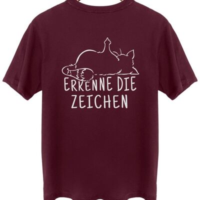 Erkenne die Zeichen - Backprint - Burgundy