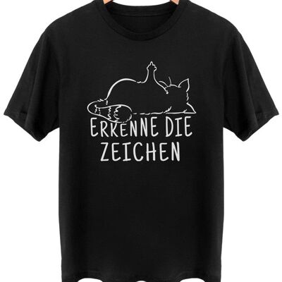 Erkenne die Zeichen - Frontprint - Tief Schwarz