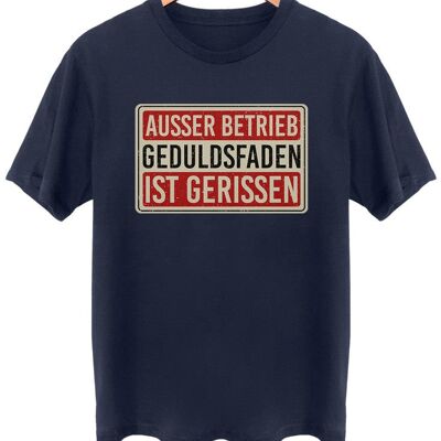 Ausser Betrieb Geduldsfaden gerissen - Frontprint - French Navy