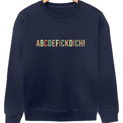 Abcdefickdich! - Color - Frontprint - French Navy