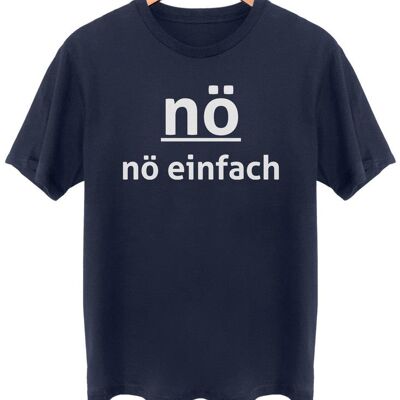 Nö einfach nö - Frontprint - French Navy