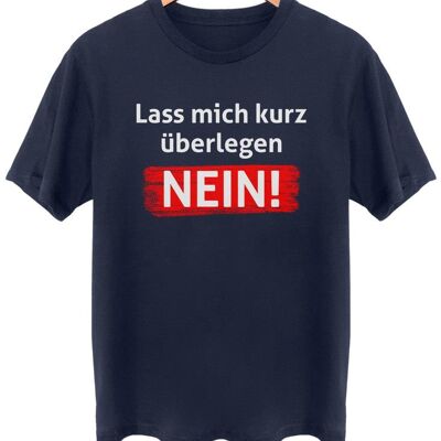 Lass mich kurz überlegen - Frontprint - French Navy